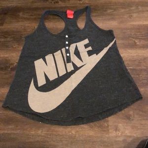 Nike Gray Razor Back Tank